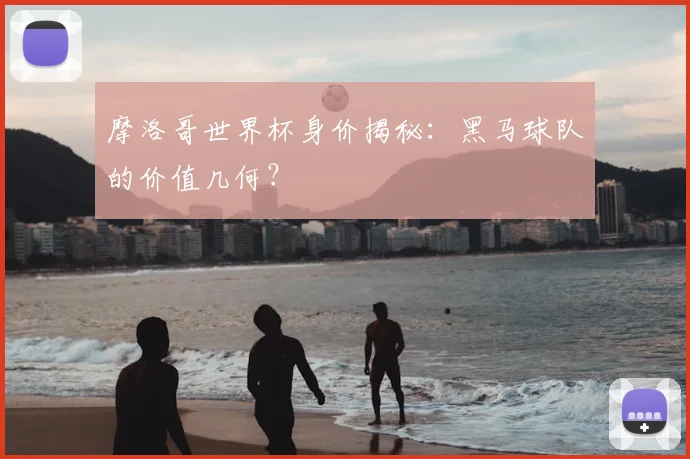 摩洛哥世界杯身价揭秘:黑马球队的价值几何?